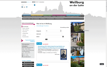 Veranstaltungen Weilburg