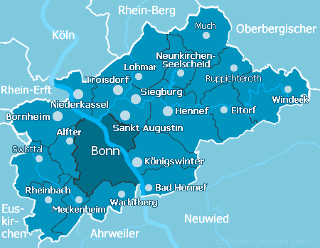 Karte Kreis Rhein-Sieg
