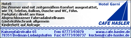 Cafe - Hotel Garni Hasler