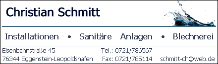 Sanitre Anlagen Christian Schmitt Eggenstein-Leopoldshafen