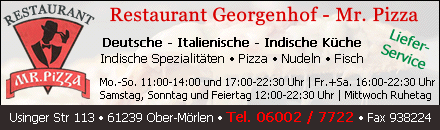 Restaurant Georgenhof - Mr. Pizza Ober Mörlen