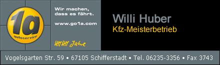 Willi Huber KfZ Schifferstadt