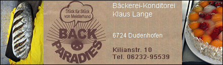 Bäckerei Klaus Lange Dudenhofen