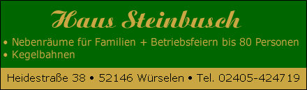 Haus Steinbusch Würselen