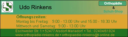 Orthopädie Rinkens Alsdorf