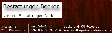 Bestattungen Becker