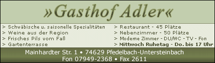 Gasthof Adler Pfedelbach