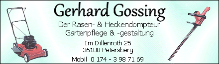 Gerhard Gossing Gartenpflege & -gestaltung Petersberg