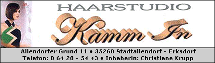 Haarstudio Kamm In Stadtallendorf