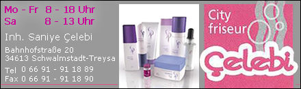 Cityfriseur Saniye Celibi Schwalmstadt - Treysa