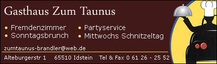 Gasthaus zum Taunus Erwin Brandler Idstein 