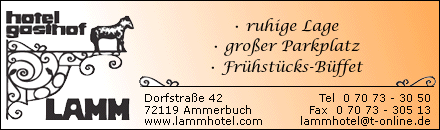 Hotel Gasthof Lamm Fam. Vetter Ammerbuch
