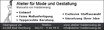 Atelier für Mode und Gestaltung Haldenwang Bad Homburg