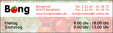 Bong Tomaten Birgit + Michael Bong