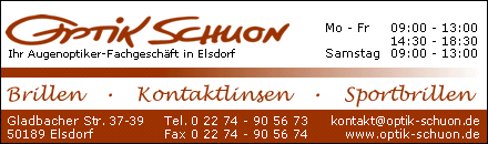 Optik Schuon Thomas Schuon Elsdorf 