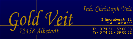 Gold Veit Christoph Veit  Albstadt