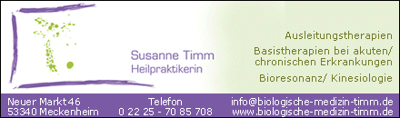 Biologische Medizin Susanne Timm  Meckenheim