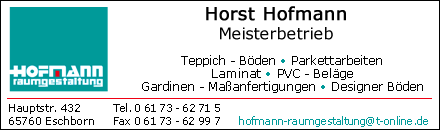 Raumgestaltung Hofmann Eschborn