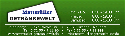 Getränke Mattmüller Getränkewelt Graben-Neudorf