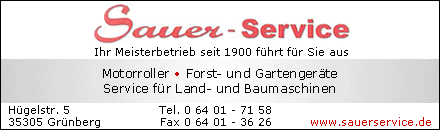 Land-& Baumaschinen Motoroller / Forst- und Gartengeräte Grünberg