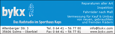 Radstudio im Sporthaus Kaps bykx Solms