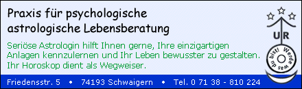 Praxis für psychologische astrologische Astrologie Schwaigern