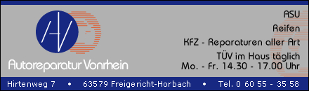 Autoreparatur Vonrhein Freigericht-Horbach