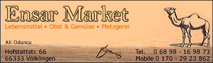 Metzgerei & Trkische Lebensmittel Markt Ensar Market Völklingen