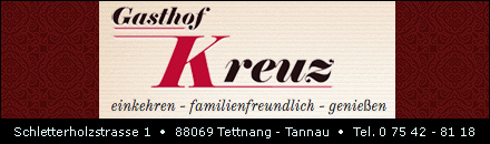 Gasthof Kreuz Tettnang - Tannau