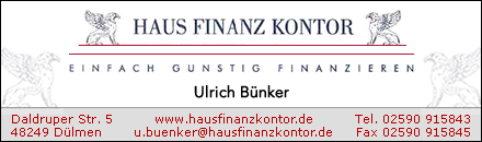 Haus Finanz Kontor Ulrich Bünker Dülmen