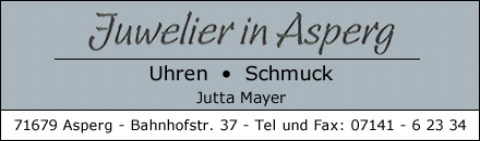 Juewelier in Asperg Jutta Mayer