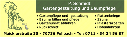 P. Schmidt Gartengestaltung und Baumpflege Fellbach