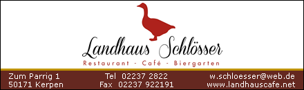 Restaurant Cafe Landhaus Schlösser Kerpen