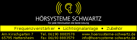 Hörgeräte Hörsysteme Schwartz Hattersheim
