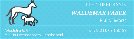 Tierarzt Kleintierarztpraxis Waldemar Faber Herzogenrath - Kohlscheid