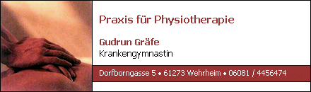 Physiotherapie Gudrun Gräfe Wehrheim 