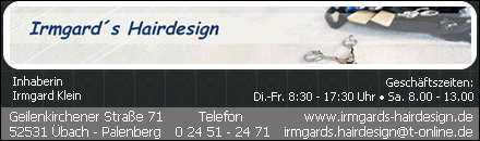Irmgard Hairdesign Übach Palenberg