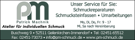 PM Patrick Machnik Atelier für individuellen Schmuck Geilenkirchen