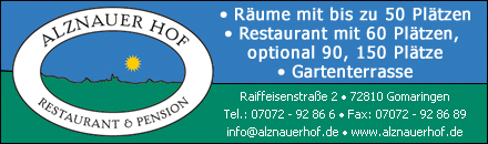 Alznauer Hof Restaurant Pension Gomaringen