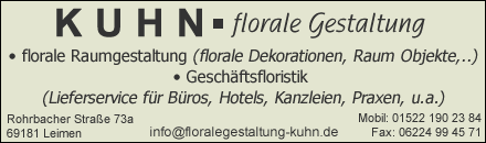 Kuhn florale Gestaltung Leimen