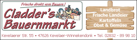 Cladders Bauernmarkt Kevelaer-Winnekendonk