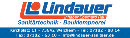 Lindauer Sanitärtechnik Welzheim