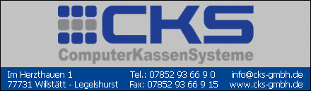 CKS GmbH Computer Kassen Systeme Willstätt Legelshurst
