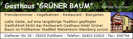 Gasthaus Grüner Baum Pohlheim 