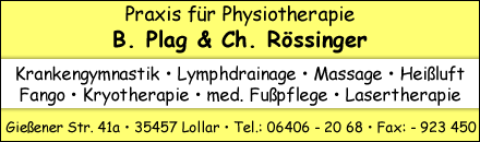 Praxis für Physiotherapie Plag und Rössinger Lollar