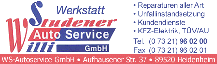 Schuhhaus HAuto Service Willi Studener Heidenheimeidenheim