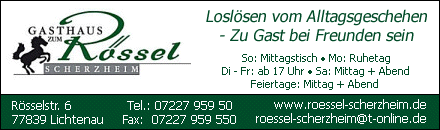 Gasthaus zum Rössel Lichtenau-Scherzheim