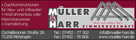 Müller & Harr Zimmerei Mötzingen