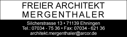 Freier Architekt Mergenthaler