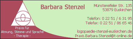 Logopädie Barbara Stenzel Euskirchen
